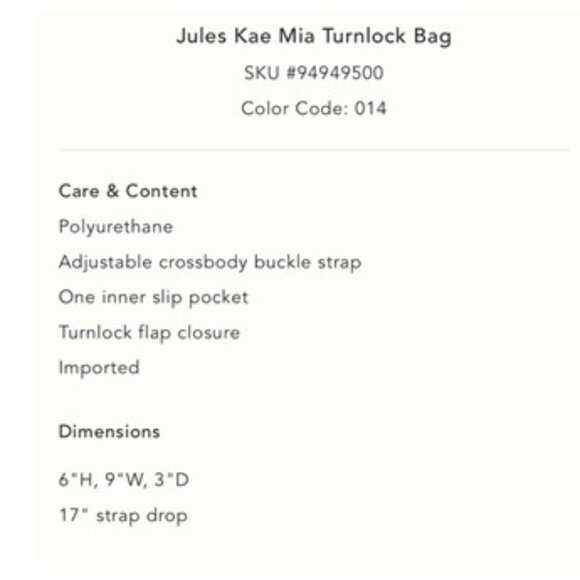 MWT-Anthropologie-Jules Kae Mia Turnlock Bag - Neutral - Picture 4 of 4